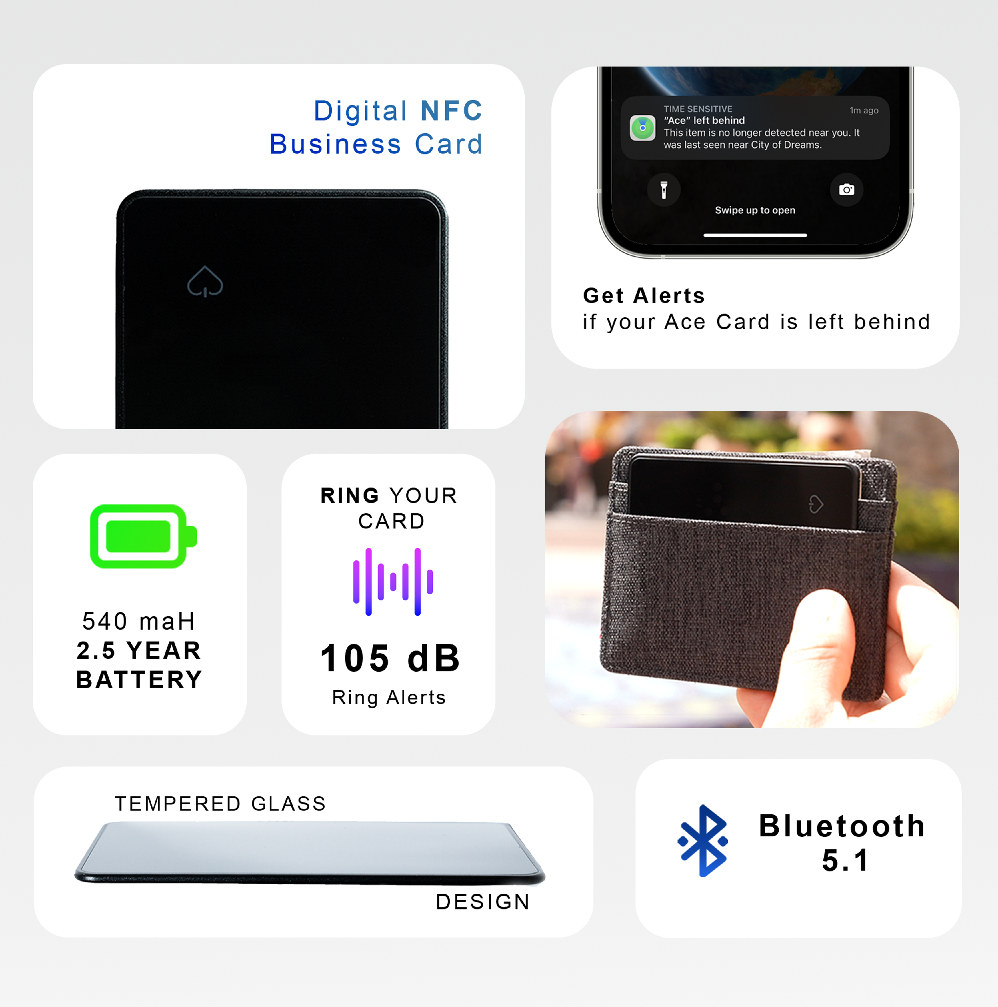 AceCard™ - Card Sized Wallet Tracker